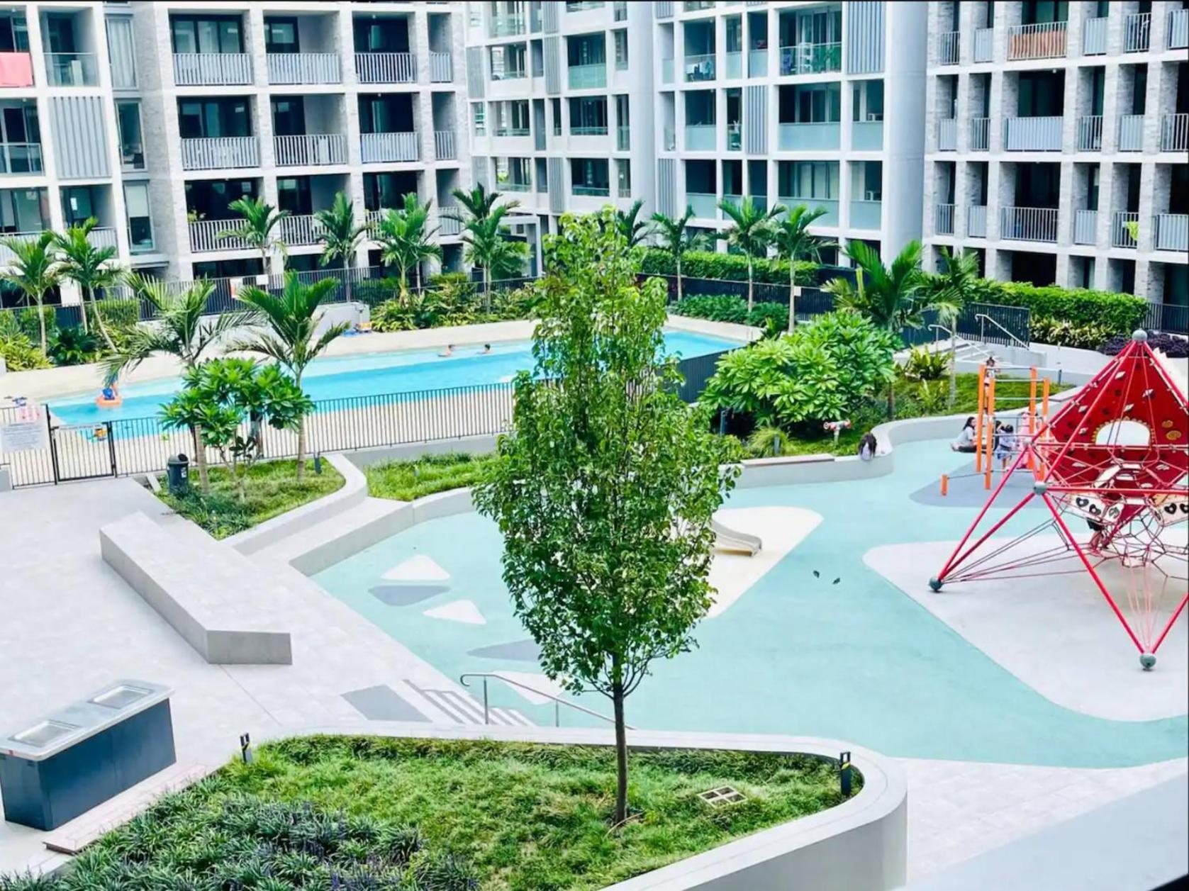Olympic Park Swimming Pool, Parking Apartment Sydney